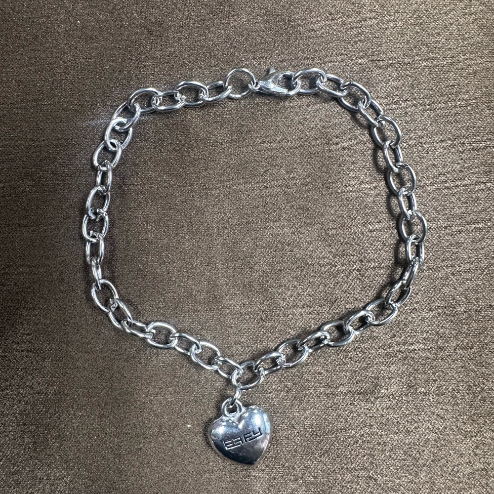 Silver Heart Charm Bracelet